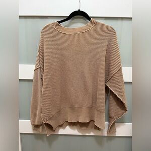 Aerie Ribbed Tan Women's Sweater